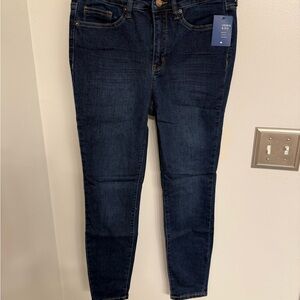 Crown & ivy, High-Rise Skinny Women's Blue Jeans